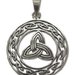 Pandantiv amuleta din argint pentru implinirea dorintelor Silver Dreams - Triquetra 2.8 cm